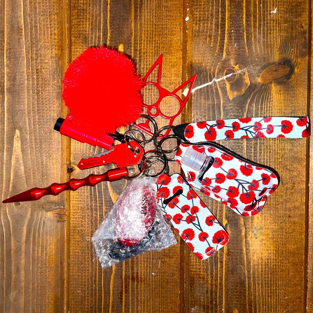 Self-defense, 10 pieces keychain